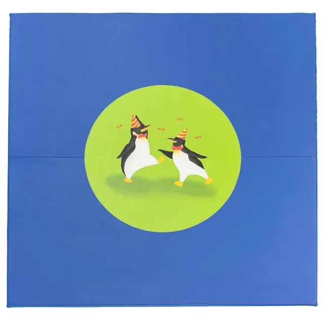 Gericare Spielteppich Pinguine 200x200 cm waschbar