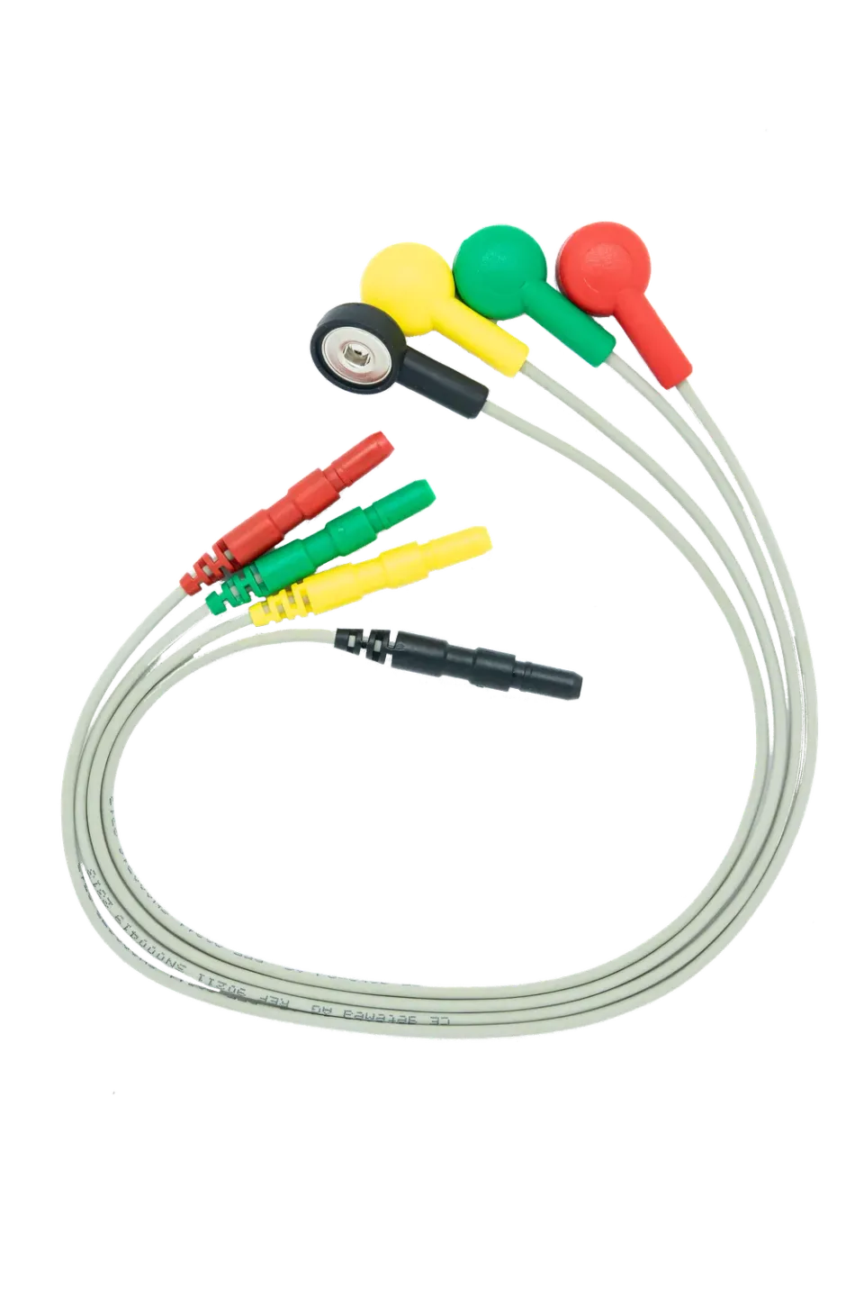 GETEMED CardioMem CM 3000 Druckknopfadapter-Satz 4-teilig geschirmt