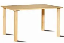 Gericare Rechtecktisch Buche 140x90x75 cm Massivbeine