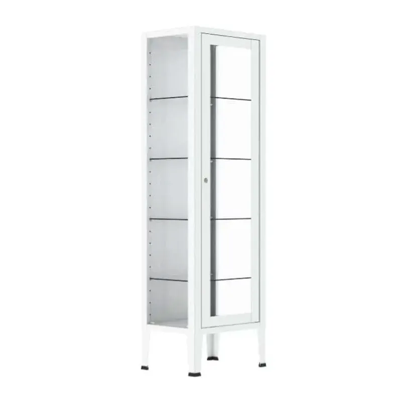 Gericare Medikamentenschrank Stahl Glas 4 Böden