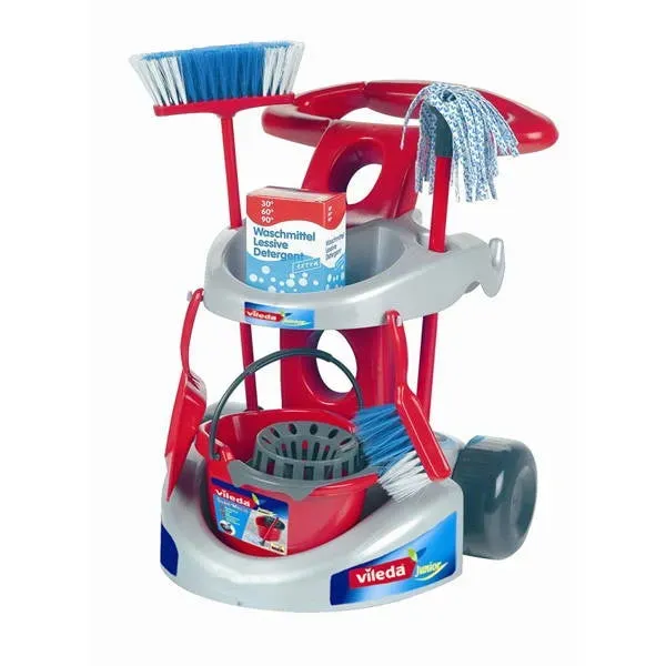 Gericare Spiel-Putzwagen Kinderspielzeug 37x27x52 cm