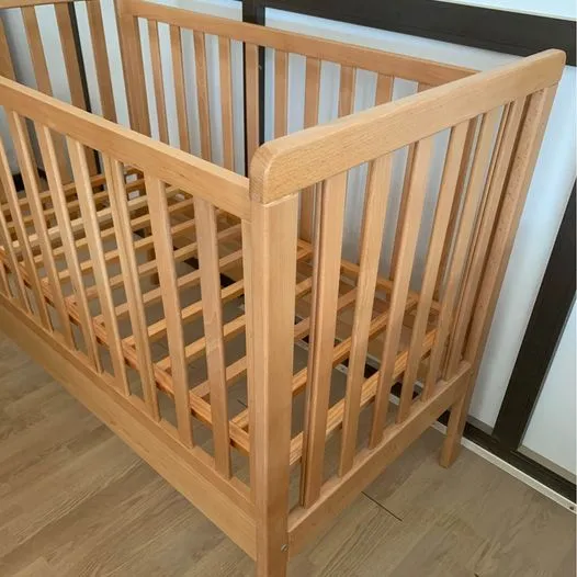 Gericare Babybett Holzbett Buche 128x75 cm EN 716