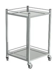 Gericare Verbandswagen Edelstahl 50x50x80 cm