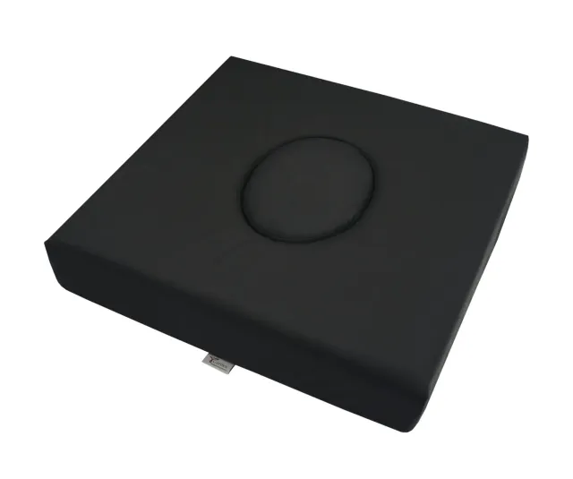 Gericare QuadTech Duo Sitzkissen 43x43x8 cm schwarz wasserdicht