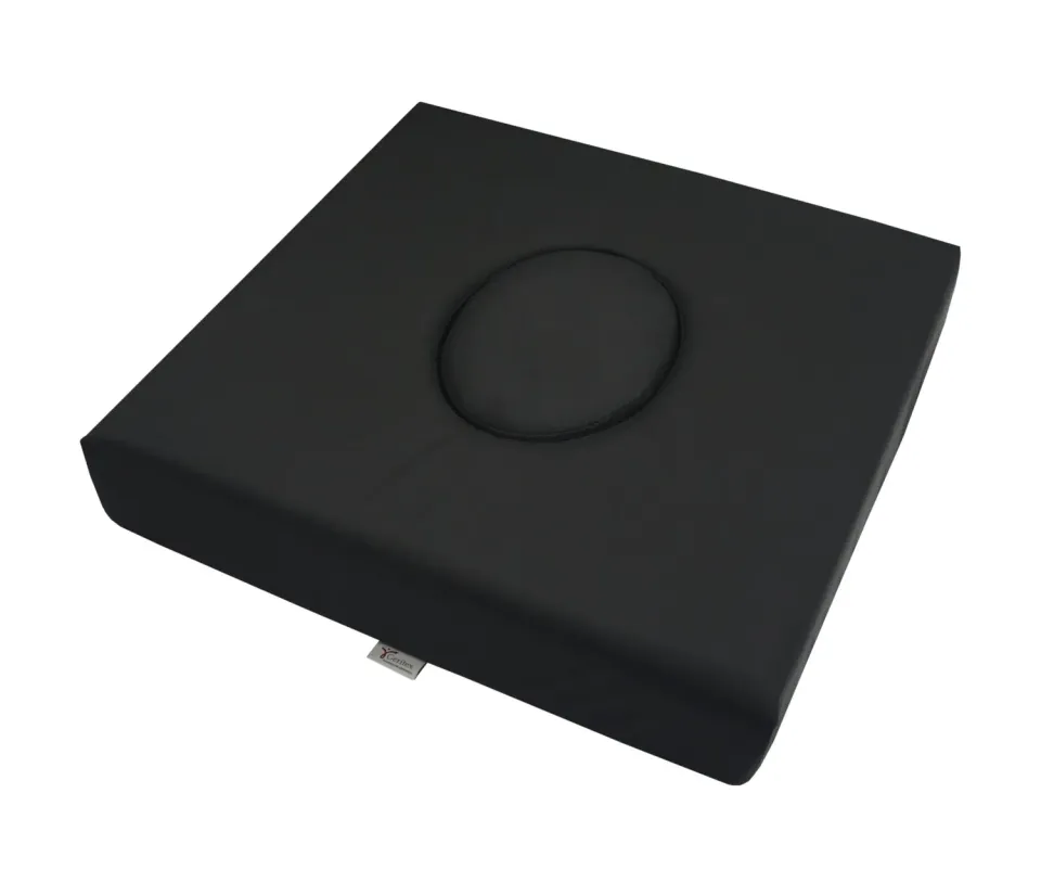 Gericare QuadTech Duo Sitzkissen 43x43x8 cm schwarz wasserdicht