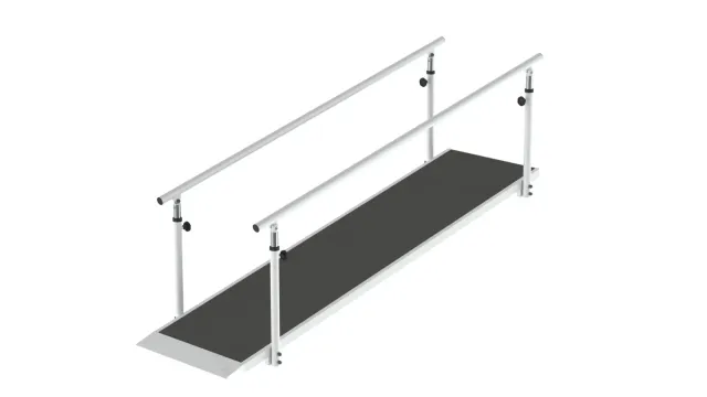 Gericare Rampe höhenverstellbar 210x65 cm Stahl