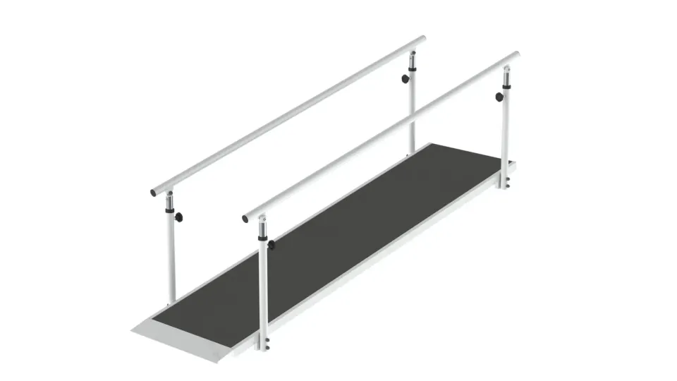 Gericare Rampe höhenverstellbar 210x65 cm Stahl