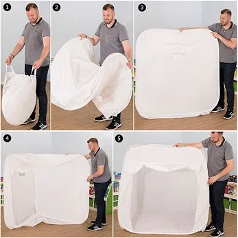 Gericare Pop-up Sensorikzelt 142 cm faltbar weiß