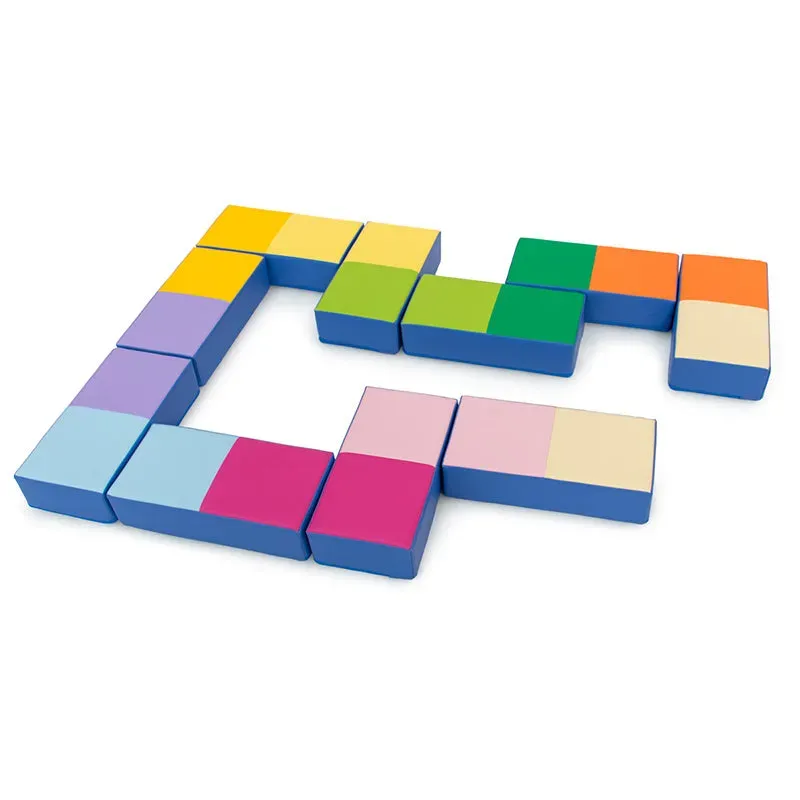Gericare Domino Farben Schaumstoff 10 Teile mit Tasche